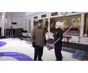 The Food Explorer tries his hand at curling